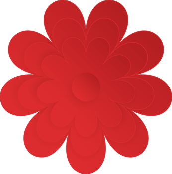 Flower, Element of floral paper cut. Paper cut of flower shape and spring symbol. png