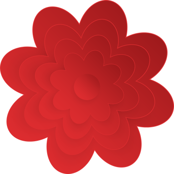 Flower, Element of floral paper cut. Paper cut of flower shape and spring symbol. png