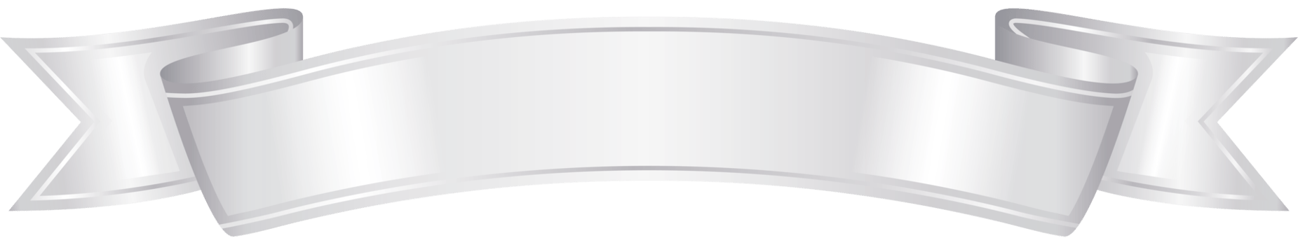 silver ribbon, free PNG