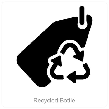 Recycle Tag and tag icon concept vector