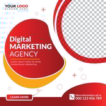 social media post banner template vector