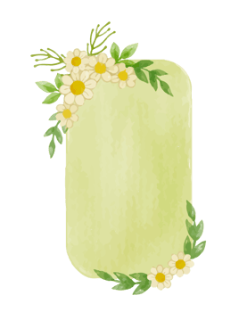 Watercolor floral wreath bouquet label badge png