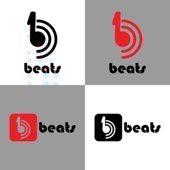 B letter logo design for musical business identity. Beats logo design, a unique logo for music industry. Musical logo letter b. vector