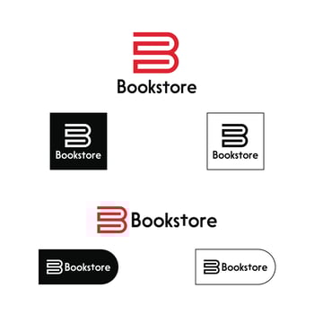 B S letter logo design for your corporate identity. Books logo for book store. BF letter logo design vector