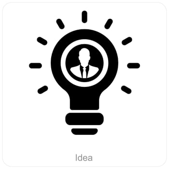 Idea and creativity icon concept vector