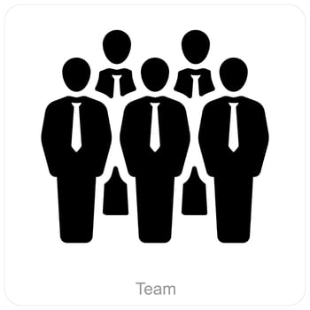 Team and group icon concept vector