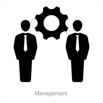 Management and business icon concept vector
