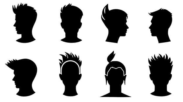 Glamour Redefined Unveiling the Striking Hair Icon Logo for Your Stylish Brand vector