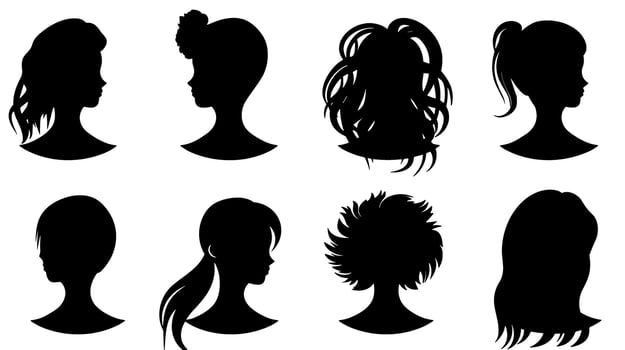 Glamour Redefined Unveiling the Striking Hair Icon Logo for Your Stylish Brand vector