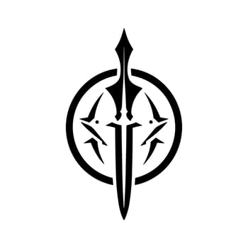 Unleash the Power Discover the Exquisite Sword Icon for Your Digital Kingdom vector