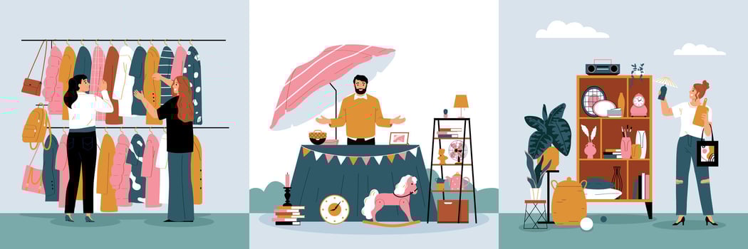 Second Hand Set vector