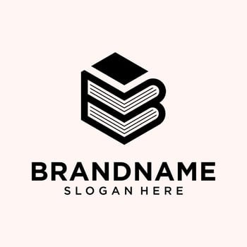 book letter b logo design inspiration. vector