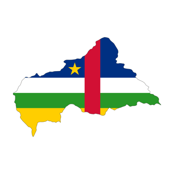 Central African Republic Flag - PNG