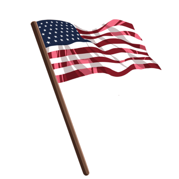 USA flag american patriot Illustration png