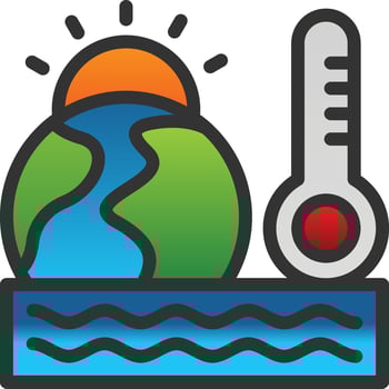 Global Warming Vector Icon Design