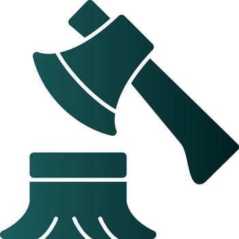Deforestation Vector Icon Design