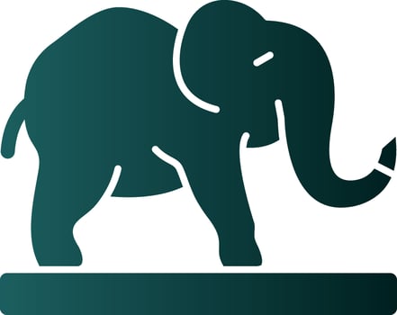 Elephant Vector Icon Design