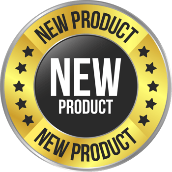 Glossy New Product Label, New Products Icon, New Product Banner, 3D Realistic Business Badge Design, Arrival Goods Rubber Stamp png