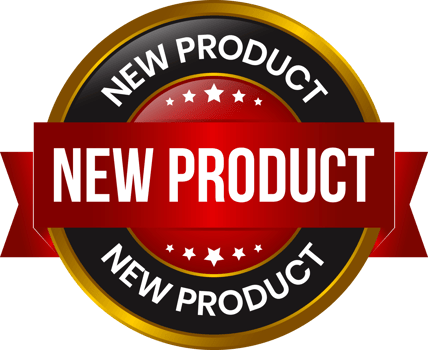 Glossy New Product Label, New Products Icon, New Product Banner, 3D Realistic Business Badge Design, Arrival Goods Rubber Stamp png