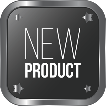 Glossy New Product Label, New Products Icon, New Product Banner, 3D Realistic Business Badge Design, Arrival Goods Rubber Stamp png