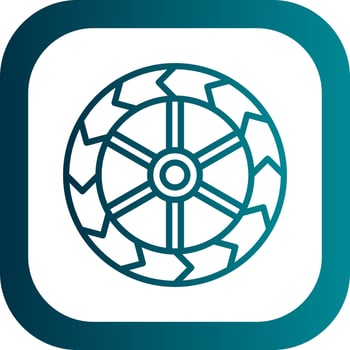 Wheels Vector Icon Design