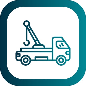 Tow truck Vector Icon Design