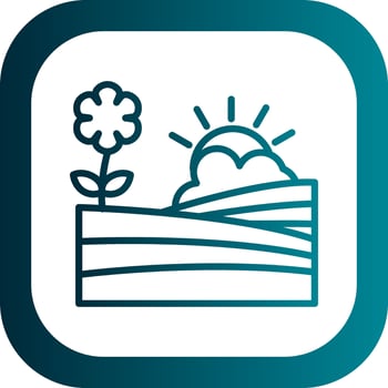 Mont des arts gardens Vector Icon Design