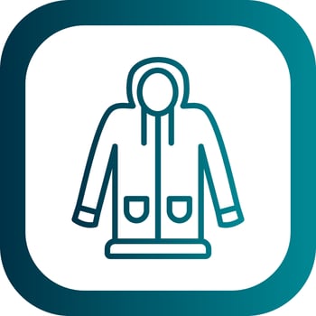 Raincoat Vector Icon Design