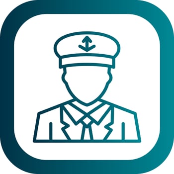 Captain Vector Icon Design