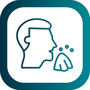Sneeze Vector Icon Design