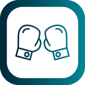 Boxing gloves Vector Icon Design