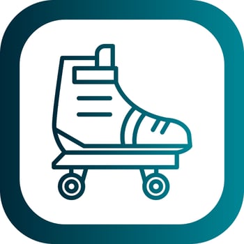 Roller skate Vector Icon Design