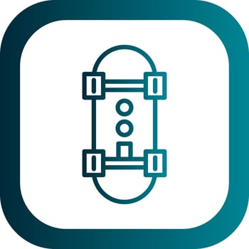 Skateboard Vector Icon Design