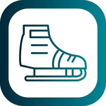 Ice skating Vector Icon Design