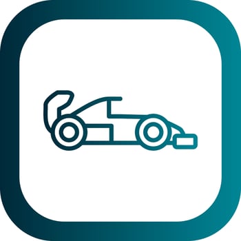 Racing car Vector Icon Design