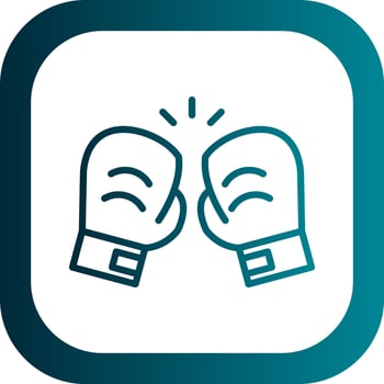 Boxing gloves Vector Icon Design