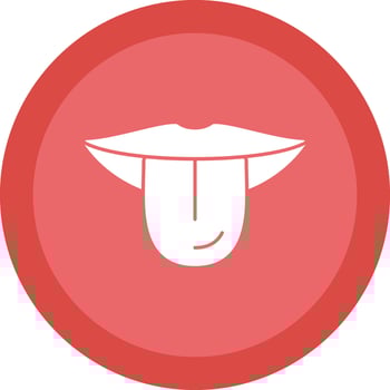 Tongue Vector Icon Design