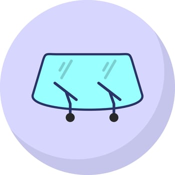 Windshield Vector Icon Design