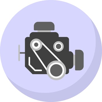 Car engine Vector Icon Design