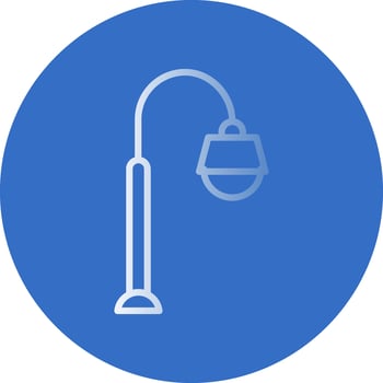 Street lamp Vector Icon Design