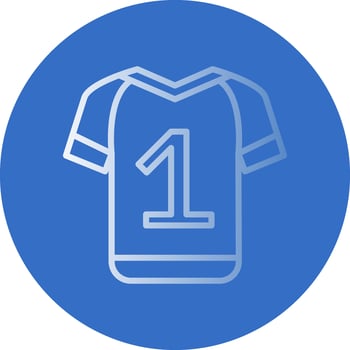 Soccer jersey Vector Icon Design