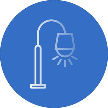 Street lamp Vector Icon Design