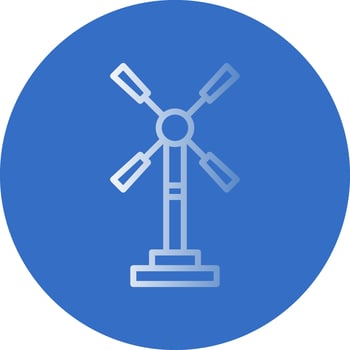 Windmill Vector Icon Design