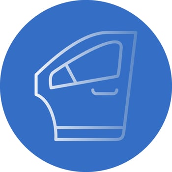 Car door Vector Icon Design