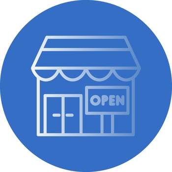 Opening shop Vector Icon Design