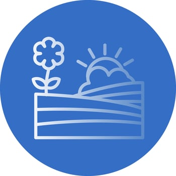 Field Vector Icon Design