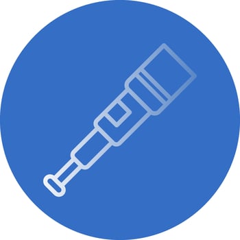 Spyglass Vector Icon Design