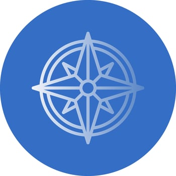Wind rose Vector Icon Design