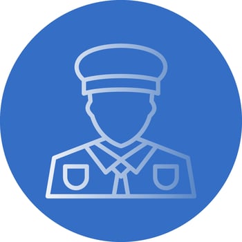 Captain Vector Icon Design