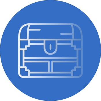 Treasure chest Vector Icon Design